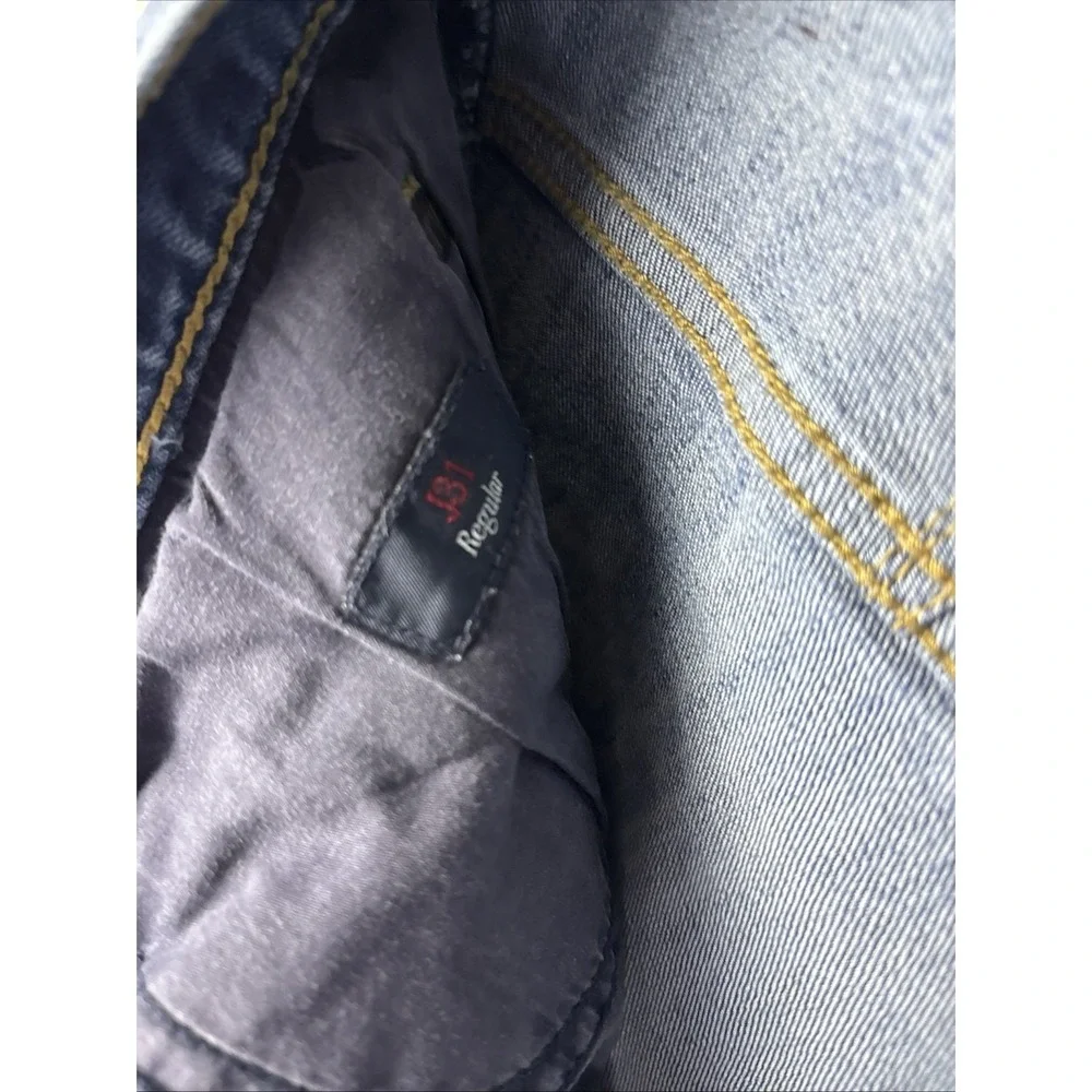 Authentic Armani Jeans Mens J31 Regular Blue Fit Denim Leg Jeans Size 31x30